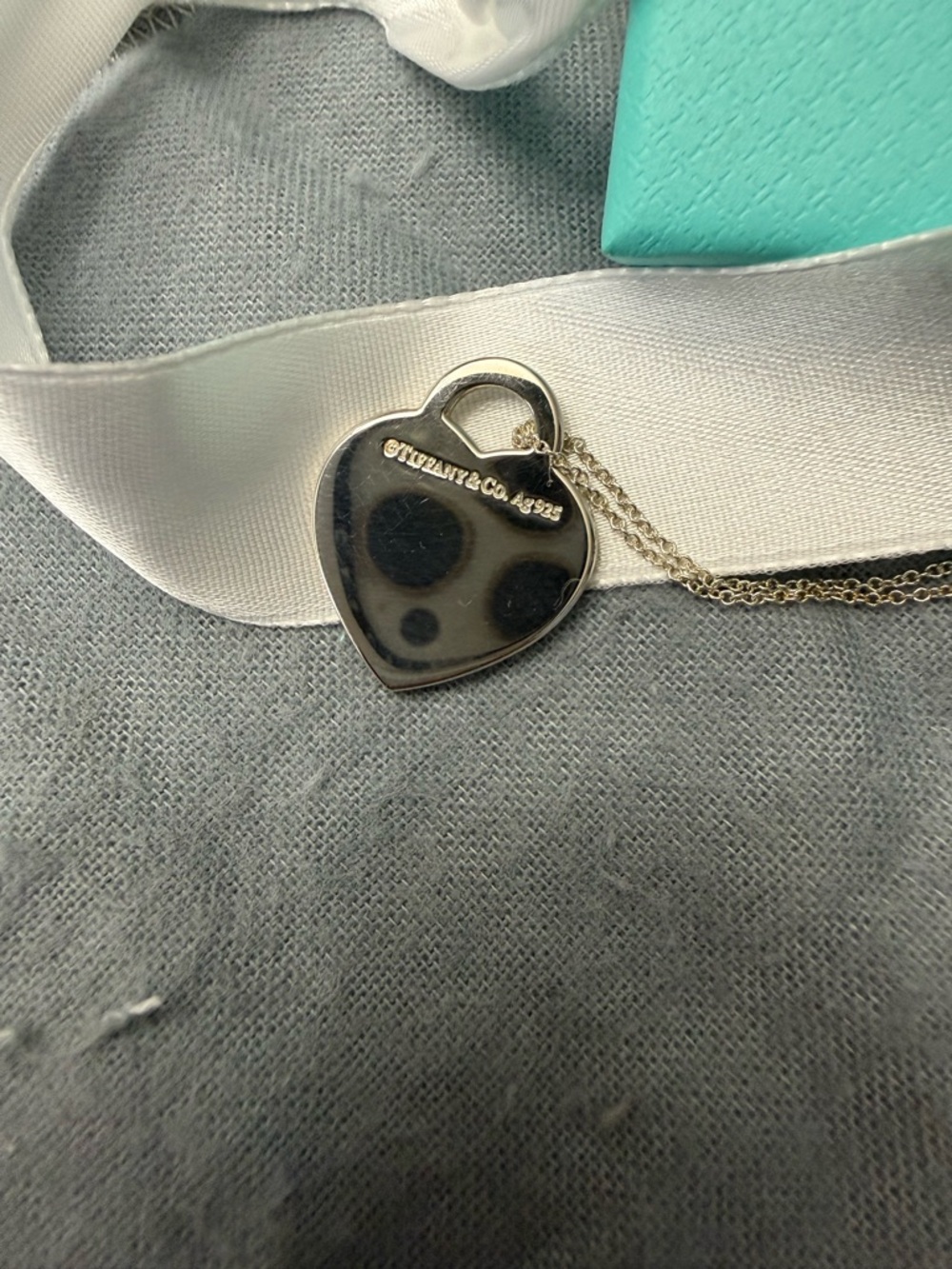 Tiffany & Co. Red Heart Tag Pendant Necklace - Picture 3 of 9